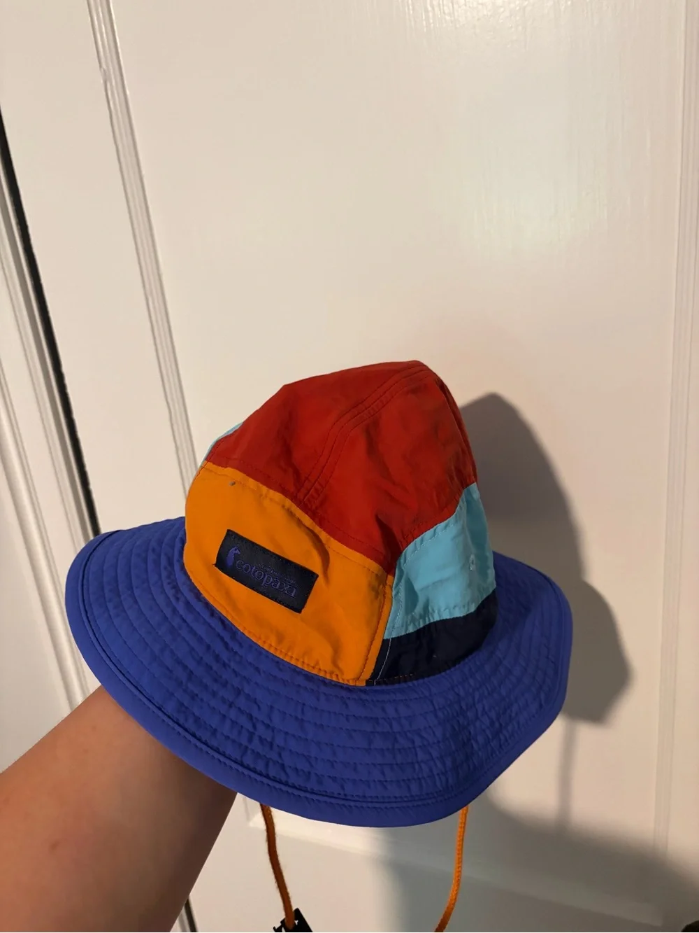 cotopaxi Kids Colorblock Bucket Hat - Orange/Red/Light Blue/Blue